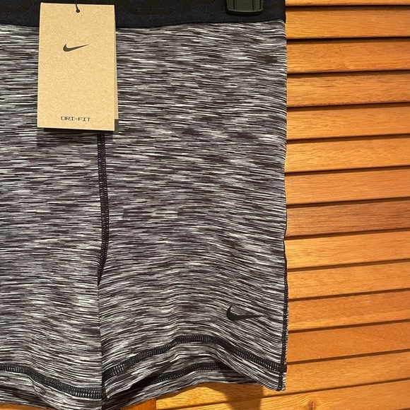 Nike Pro Dri-Fit 3” Dri-Fit Navy Blue Spacedye Spandex Shorts Sz S NWT - Picture 3 of 7